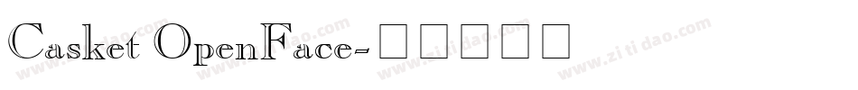 Casket OpenFace字体转换
